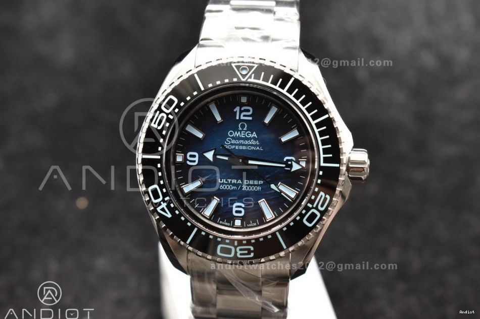Summer Seamaster Clone Dial A8912 Bracelet VSF 1:1 Super Deep Blue Edition 6000M Ultra on Best SS SS 0514